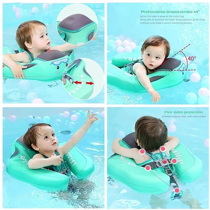 Five-point harness and swim position